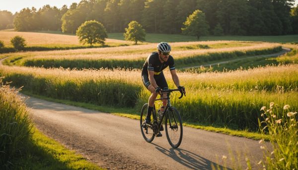 Balades à vélo le long des pistes ensoleillées