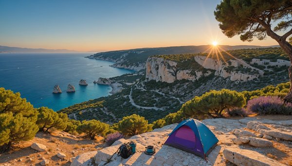 Les meilleures destination pour camper en solo dans le Sud de la France